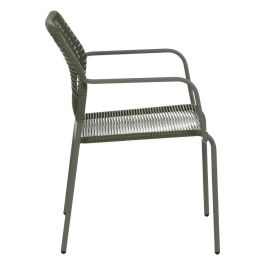 Silla Apilable Verde Acero Exterior 53 X 63 X 78 cm