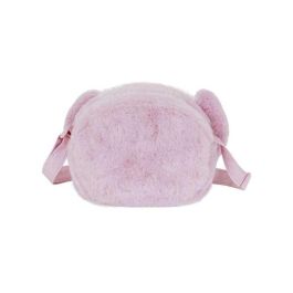 Karactermania Angel mini bolso plush heart 17x13x7cm, Bolso bandolera rosa de peluche, Poliéster