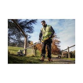 DeWALT DCMST561N-XJ Cortabordes/Cortacésped a Batería 18V, Diámetro Corte 35 cm, Cabezal Cuchilla y Nylon, 6000 RPM, Sin Cables