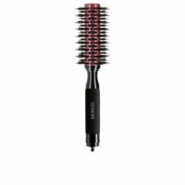 Lussoni Cepillo para Pelo Natural Style 28 mm con Cerdas Mixtas de Jabalí y Nailon, Diseño Ventilado Cerámico para Brillo y Rapidez