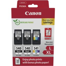 Canon PG-540L CL-541XL Multipack Cartuchos Tinta Original Alta Capacidad Negro Tricolor + Papel Fotográfico Precio: 87.89000044. SKU: B132G46VXP