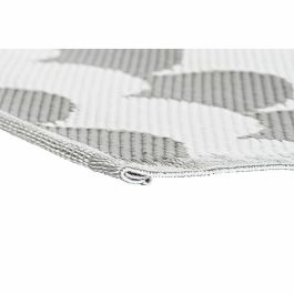 DKD Home Decor Alfombra de Poliéster con Ondas Gris Blanco 180x120 cm (2 Unidades) DKD Home Decor Alfombra de Poliéster con Ondas Gris Blanco 180x120 cm (2 Unidades)