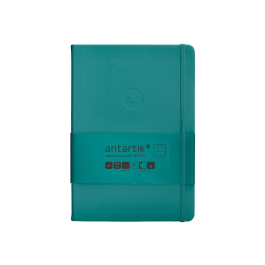 Antartik Cuaderno Tapa Dura A5 Hojas Rayas Verde Aguamarina 100 Hojas 80gr FSC