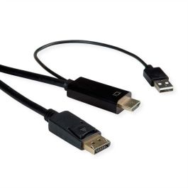 ROLINE 11.04.5992 Cable UHD HDMI + USB a DisplayPort Macho a Macho Derecho 2m Negro Precio: 71.995. SKU: B159N9JSJD