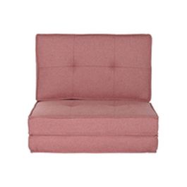 DKD Home Decor Sofá Cama Scandi Coral 76 x 60 x 70 cm Metal Poliéster, Cama de 70x218 cm