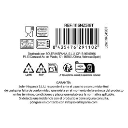 La Mediterranea Vajilla 18 Piezas Redonda Opal "Everett" Colección Everett con Platos de 25.3 cm, 23 cm y 20.5 cm (2 Unidades)