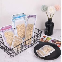 Set de 4 bolsas reutilizables para alimentos Quttin 10.5x32 cm (36 Unidades) Set de 4 bolsas reutilizables para alimentos Quttin 10.5x32 cm (36 Unidades)