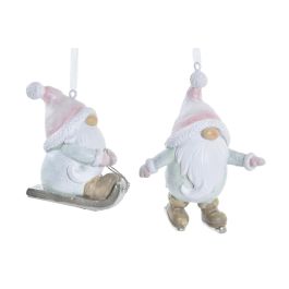 DKD Home Decor Decoración Colgante de Navidad Fantasía de Resina, Colores Surtidos, Pack de 8 Unidades, 4x9.5x7 cm DKD Home Decor Decoración Colgante de Navidad Fantasía de Resina, Colores Surtidos, Pack de 8 Unidades, 4x9.5x7 cm