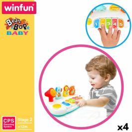 Piano de juguete Winfun 26 x 11 x 15 cm (4 Unidades) Piano de juguete Winfun 26 x 11 x 15 cm (4 Unidades)