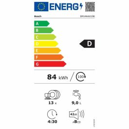 Lavavajillas BOSCH SMV4HAX19E Blanco