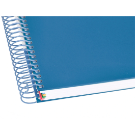 Antartik Cuaderno espiral A4 forrado 120 hojas 90 gr azul oscuro