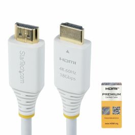 Cable USB Startech HDMI2-CABLE-4K60-10W Blanco 3 m
