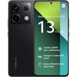 Smartphone Xiaomi Redmi Note 13 Pro NFC 8GB/ 256GB/ 6.67"/ 5G/ Negro Precio: 285.49999973. SKU: B1HGAPR3XR
