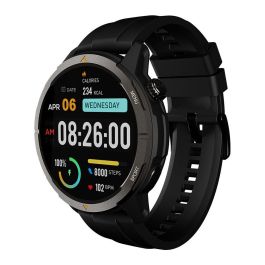 AGM Legion Reloj Inteligente Deportivo con GPS, Pantalla AMOLED Táctil de 1.43", Monitor Cardíaco, Oxígeno en Sangre, Resistente al Agua 5ATM, Negro