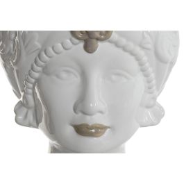 Macetero Mediterraneo DKD Home Decor Blanco Beige 15 x 26.5 x 15 cm (2 Unidades) Macetero Mediterraneo DKD Home Decor Blanco Beige 15 x 26.5 x 15 cm (2 Unidades)