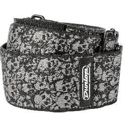 Dunlop Correa Jacquard para Guitarra/Bajo con Extremos de Cuero Genuino - Diseños Artísticos Vibrantes y Cómoda