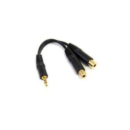 Cable Audio Jack (3,5 mm) Divisor Startech MUY1MFF Negro 0,15 m