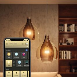 Philips Hue Kit de Inicio Bombillas LED Inteligentes E27 White Ambiance - Pack 3 Unidades y Control Remoto