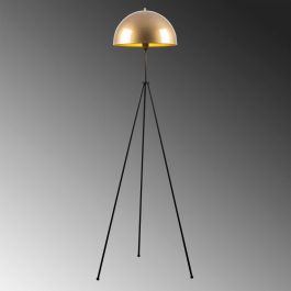 Lámpara de Pie de Estilo Moderno Orel, Color Oro y Negro, Con Casquillo 1xE27 (Bombilla No Incluida) [OPV-521SHN1528]