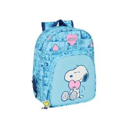 Mochila Escolar Snoopy Love Azul claro 26 x 34 x 11 cm Precio: 15.59000058. SKU: B1BCSV88YL