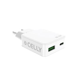 Cargador de Pared Celly SLIMTC1C1A45WWH Blanco 45 W Precio: 25.0107. SKU: B1FP6H4SP6