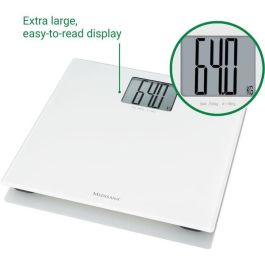 MEDISANA - Báscula de baño de cristal XL - 40547 - Pilas incluidas MEDISANA - Báscula de baño de cristal XL - 40547 - Pilas incluidas
