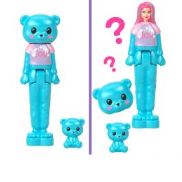 Barbie JCR15 Mini Muñecas Barbieland Cutie Reveal: Animal Peluche Sorpresa, 3.8 cm, con Mascota a Juego