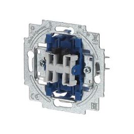 BUSCH-JAEGER Interruptor Oscilante 2400/5 USK - Azul, Cromo, IP20, 1 Módulo, Montaje en Pared, 250 V, 16 A