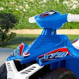 Feber Racy Quad Eléctrico Infantil Azul 6V, Vehículo a Batería para Niños de 18 meses a 3 Años (67x41x45 cm)