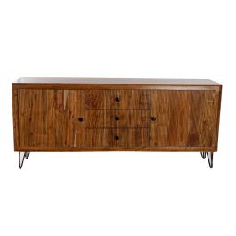 DKD Home Decor Buffet Colonial Marrón Negro 178 x 77 x 40 cm