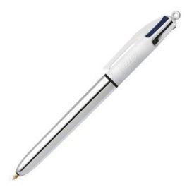 Bic Bolígrafo 4 Colores Shine Silver Cuerpo Blanco-Plateado Caja 12 Ud Precio: 21.88999989. SKU: S8401597