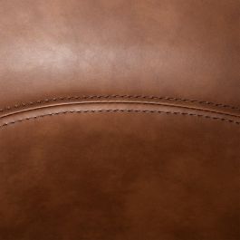 Silla Marrón Metal / Simil Piel 59 X 50,50 X 81,50 cm