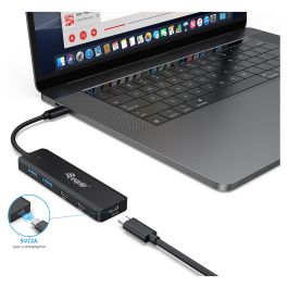 Equip Hub USB-C 3.2 Gen1 2xUSB-C 2xUSB-A Conector Alimentacion USB-C 5V/2A