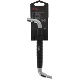 Llave de Drenaje Doble Hexagonal 8 y 12 mm con Mango Ergonómico de Goma Antideslizante
