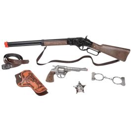 Rifle winschester con pistola y accesorios 8 tiros 77x23x5 cm Rifle winschester con pistola y accesorios 8 tiros 77x23x5 cm