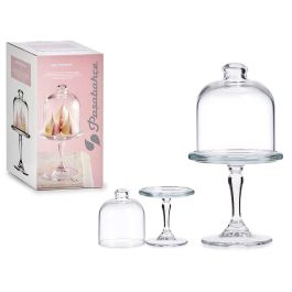Pasabahce Tartera Mini Patisserie Lisa con Pie y Tapa, Vidrio Transparente, 10x18.5x10 cm (Set de 12) Precio: 52.5000003. SKU: B16FFZHV9X