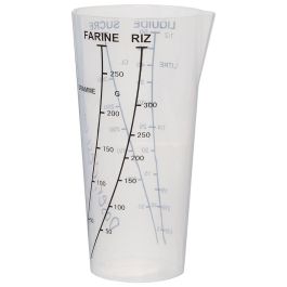 Lily Cook Vaso Medidor Translúcido con Pico Vertedor para Medir Ingredientes, Colores Surtidos, 8.5x8x16.2 cm