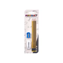 Set 3 Lapiceros Pincello con Goma y Sacapuntas - 8x24.5x1.2 cm, Colores Variados (48 Unidades) Set 3 Lapiceros Pincello con Goma y Sacapuntas - 8x24.5x1.2 cm, Colores Variados (48 Unidades)