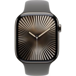 Apple Watch Series 10 GPS + Cellular 46mm Natural Titanium Case with Stone Grey Sport Band M/L