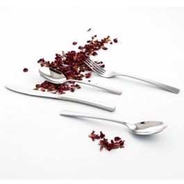 Amefa Juego de 12 Cucharas de Mesa Havane de Acero Inoxidable 18-0-3 mm con Acabado Brillo, Aptas para Lavavajillas.
