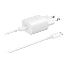 Samsung EP-TA800 Cargador Rápido USB Tipo C 25W 1m Blanco OEM