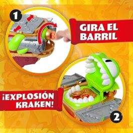 Barco del Kraken de Piratix Shark Treasure, incluye 2 piratix exclusivos, 1 moneda exclusiva, 2 accesorios y 6 monedas gold