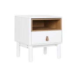 Mesita de Noche Home ESPRIT Blanco Natural Poliuretano Madera MDF 48 x 40 x 55 cm Precio: 192.49999989. SKU: B1EXT8KZ8W