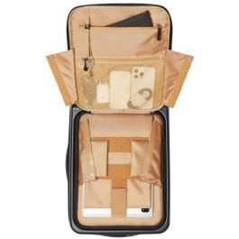 Rivacase 8181 Clark ECO Maleta de Cabina Rígida Negra 28L con 4 Ruedas y Cerradura TSA de 3 Dígitos, Aluminio/PC Reciclado