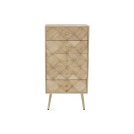 Cajonera Moderno DKD Home Decor Marron Claro 35 x 93 x 45 cm