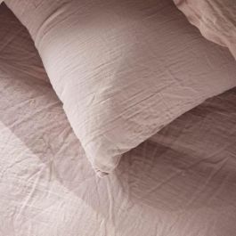 Juego de cama - TODAY - 123332 - 1 persona - 140x200 cm - Gasa de algodón lisa - Rosa arena