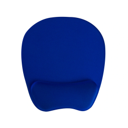 Q-connect Alfombrilla para Ratón con Reposamuñecas Ergonómico de Gel Color Azul 225x240x20 mm