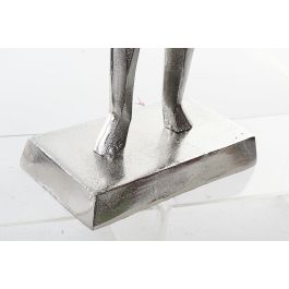 DKD Home Decor Figura Moderna de Aluminio Plateado 13x62x23 cm (Set de 2 Unidades)