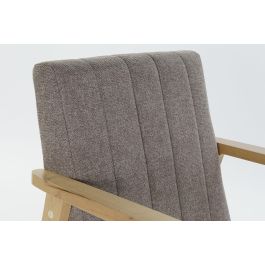 DKD Home Decor Sillon Sixties Beige Natural 68 x 81 x 63 cm