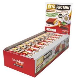 KETO PROTEIN Barritas Choco Snack Coconut Protein 24Uds. Con 30% Proteínas y Reducido en Azúcares Precio: 32.5000005. SKU: B12NCD8PVM